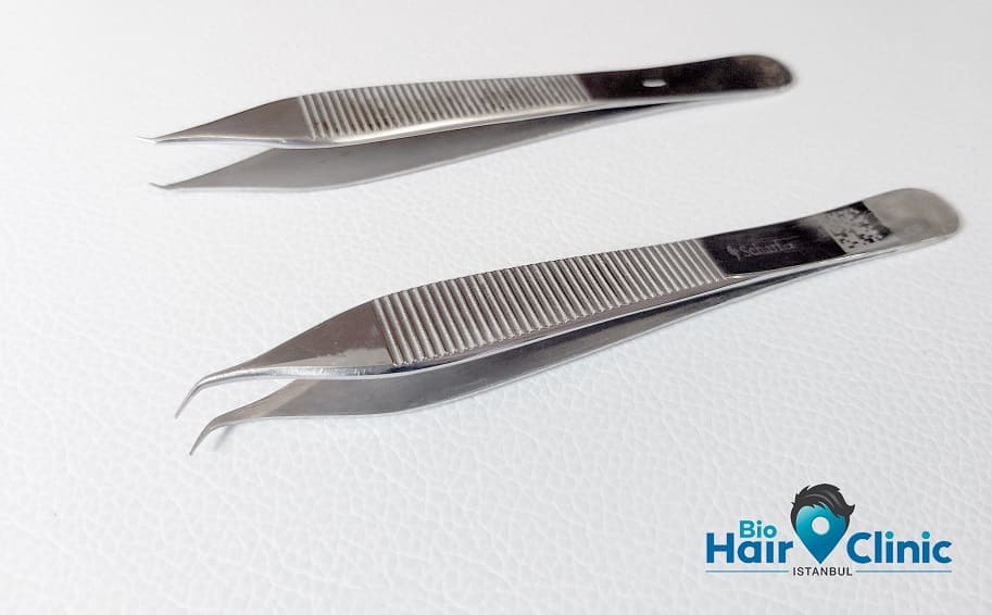 Instrumente für die Haartransplantation
